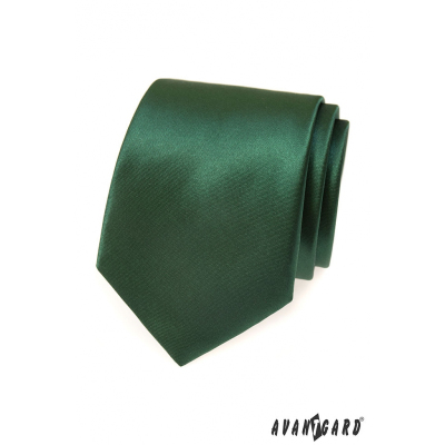 Tmavo zelená pánska kravata