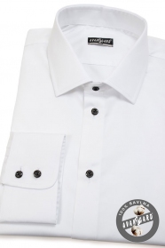 Biela pánska košeľa SLIM bavlna zo 100% bavlny