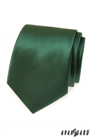 Tmavo zelená pánska kravata