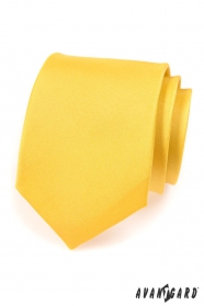 Kravata AVANTGARD matná žltá