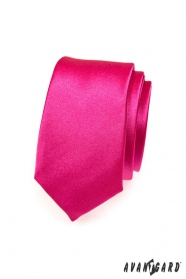 Pánska kravata fuchsiová slim